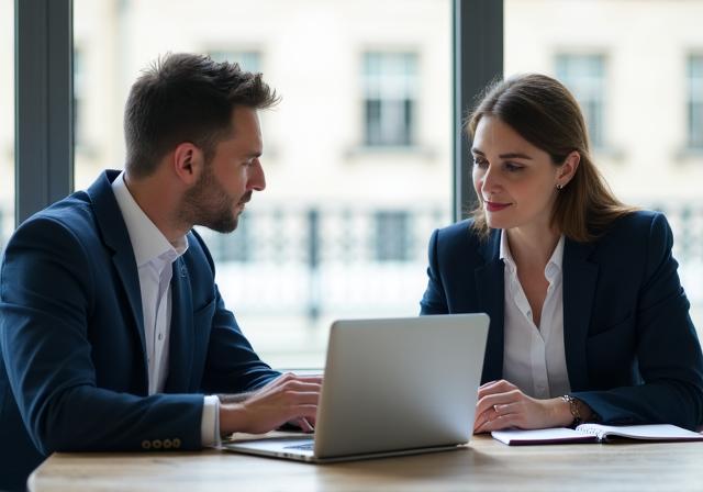 Career consultation in a 33 Park Row office